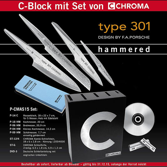 Chroma Set "C-Block Hammered", 9 tlg.
