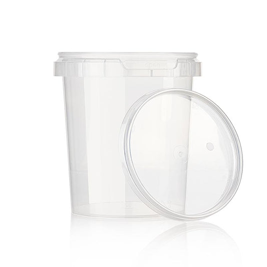 Kunststoffdose "Circlecup", rund, mit Deckel, ø 117x128mm, 870ml, 1 St