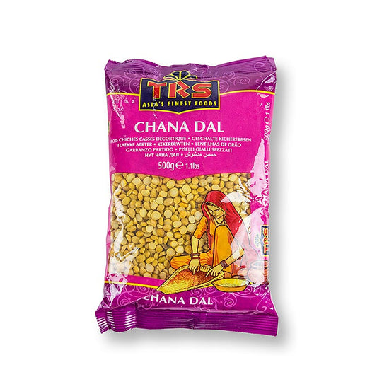 Kichererbsen - Chana Dal, halbiert, getrocknet, 500 g