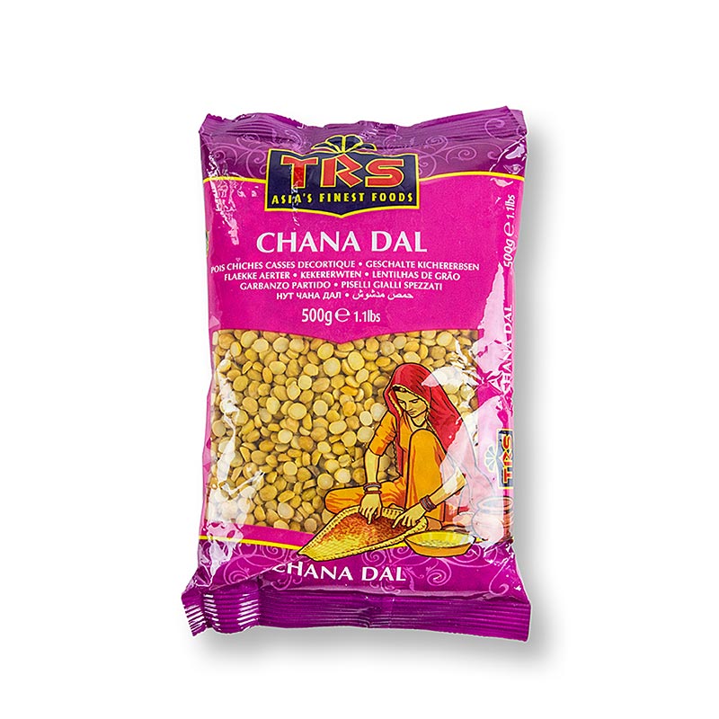 Kichererbsen - Chana Dal, halbiert, getrocknet, 500 g