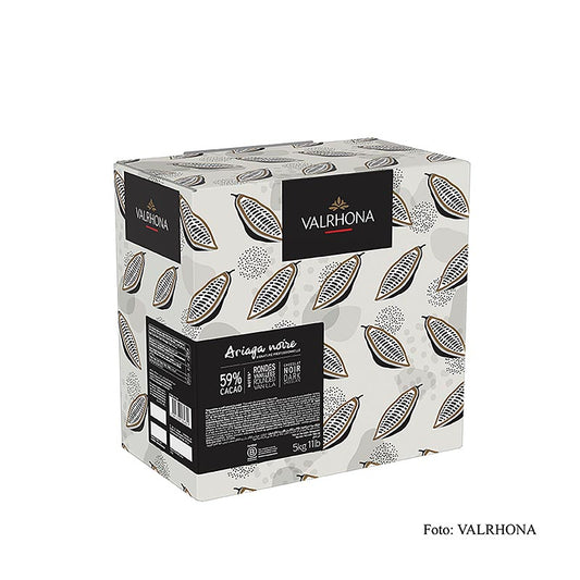 Valrhona Ariaga Noire, Zartbitter Couverture, Callets, 59% Kakao, 5 kg