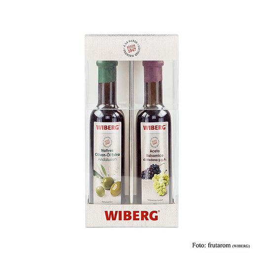 Wiberg Essig Öl Menage, mit Nativen Olivenöl & Aceto Balsamico g.g.A., 500 ml, 2 x 250ml