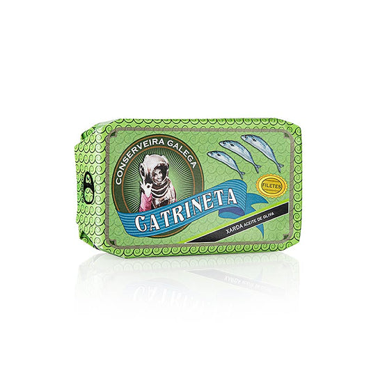 Makrelenfilets, ganz, in Olivenöl, Catrineta, 120 g
