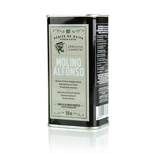 Natives Olivenöl Extra, Molino Alfonso, Arbequina & Empreltre, Spanien, 250 ml
