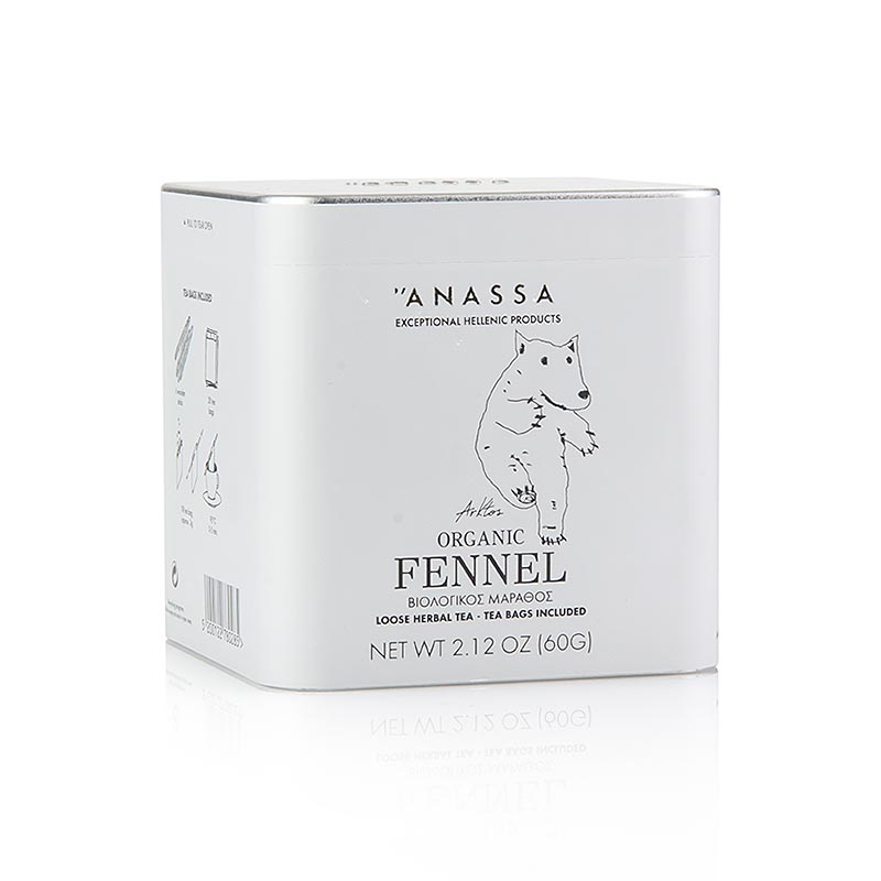 ANASSA Fennel Tea (Fenchel Tee), lose mit 20 Beuteln, BIO, 60 g