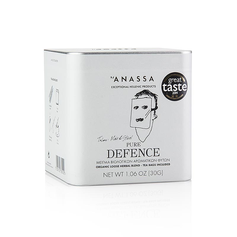 ANASSA Pure Defence Tea (Kräutertee), lose mit 15 Beuteln, BIO, 30 g