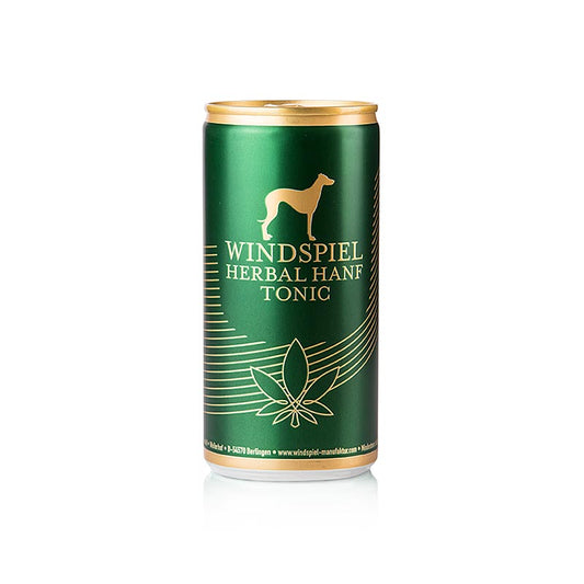 Windspiel - Herbal Hanf Tonic Water aus der Eifel (grüne Dose), 200 ml