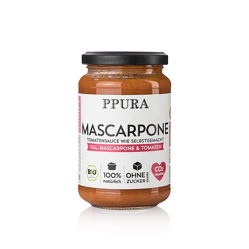 Ppura Sugo Mascarpone - mit Mascarpone und Tomaten, BIO, 340 g