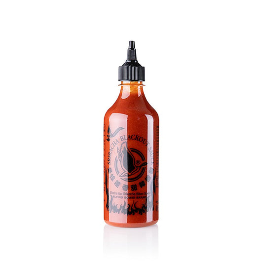 Chili-Sauce - Sriracha, brutal scharf, Blackout, Flying Goose, 455 ml