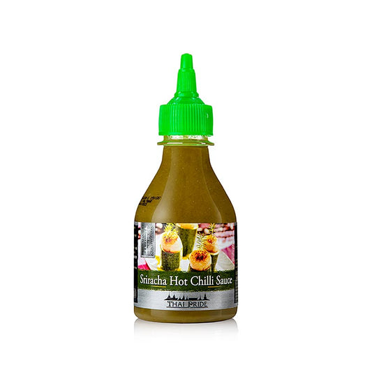 Chili-Sauce - Sriracha, grüne Chilis, scharf, Thai Pride, 200 ml