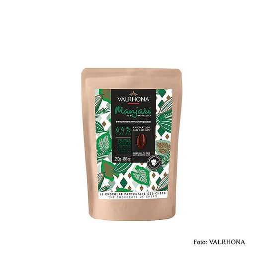 Valrhona Manjari, Bitterschokolade 64%, Callets, 250 g