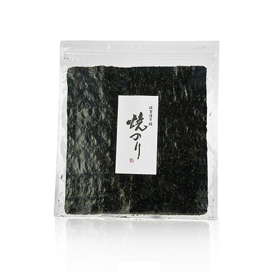 Yakinori ganze Größe, getrocknete Algenblätter, geröstet, Premium,  120 g, 10 Blatt