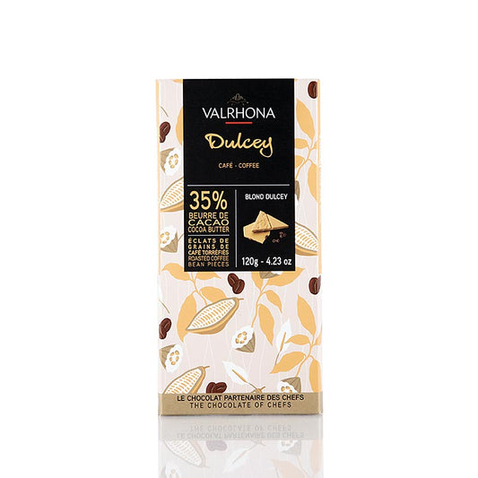 Valrhona Dulcey - Blonde Schokolade, mit Kaffee, 32% Kakao,  120 g