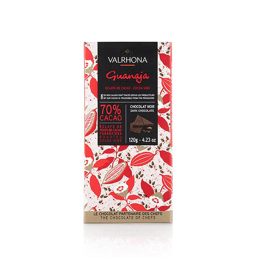 Valrhona Guanaja - Bitterschokolade, mit Kakaonibs, 70% Kakao,  120 g