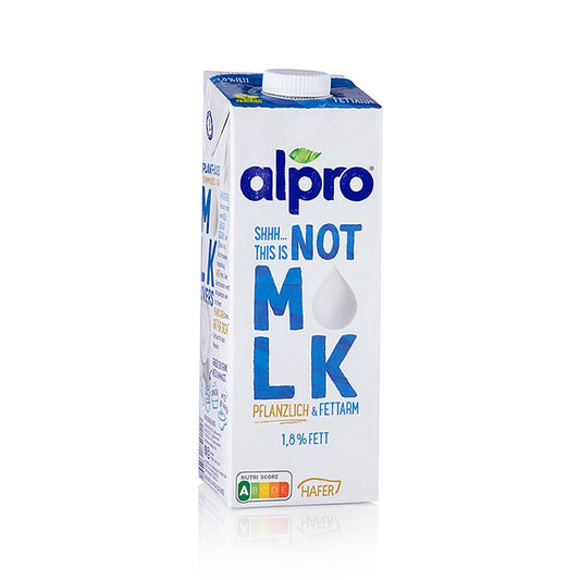 NOT MLK, pflanzliche Milchalternative aus Hafer, 1,8% Fett, alpro, 1 l