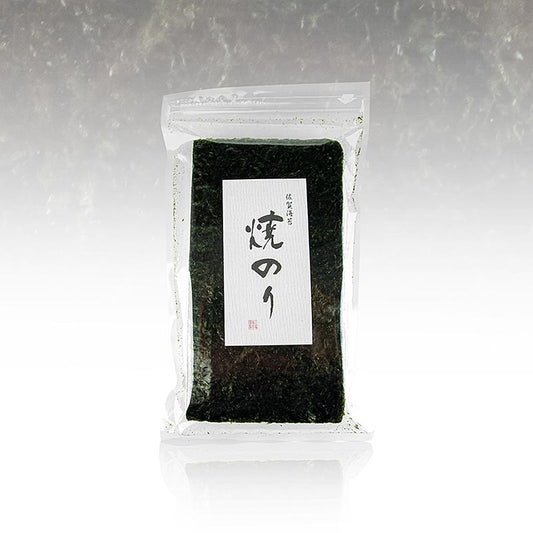 Yakinori halbe Größe, getrocknete Algenblätter, geröstet, Premium, 75 g, 50 Blatt