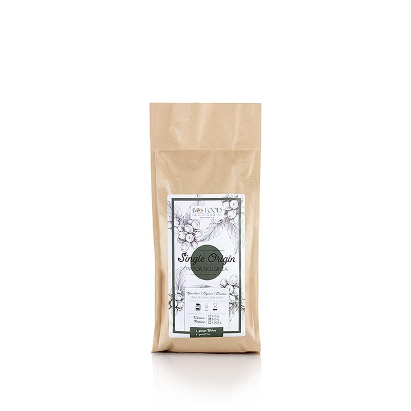 BOS FOOD - Single Origin Kaffee - Papua Neuginea, ganze Bohne, 500 g