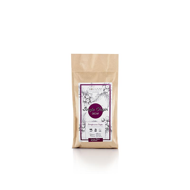 BOS FOOD - Single Origin Kaffee - Decaf, entkoffeiniert, ganze Bohne, 250 g