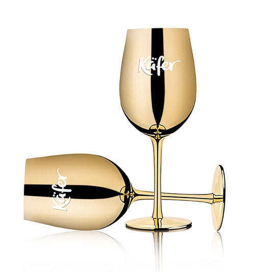 Käfer Cocktail Kelch Glas, Gold, 2 St