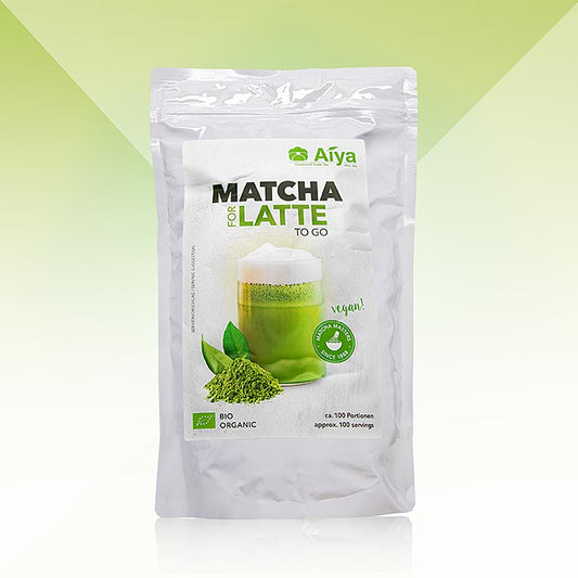 AIYA Professionals - Matcha for Latte, grüner Tee Mix, BIO, 1 kg