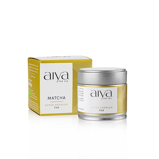 AIYA Matcha Ten, grüner Tee in SUPER Premium Zeremonie-Qualität, BIO, 30 g