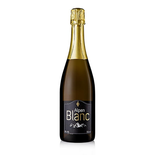 Alpen Blanc Schaumwein aus entalkoholisiertem Wein (Sekt), alkoholfrei, 750 ml