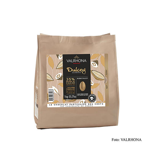 Valrhona Dulcey, Blonde Schokolade 35%, Callets (31834), 1 kg