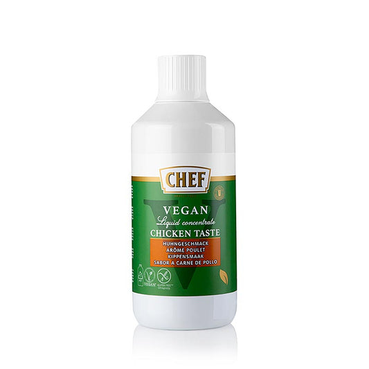 CHEF Konzentrat-Huhngeschmack, flüssig, vegan, glutenfrei (für ca. 34 Liter),  1 l