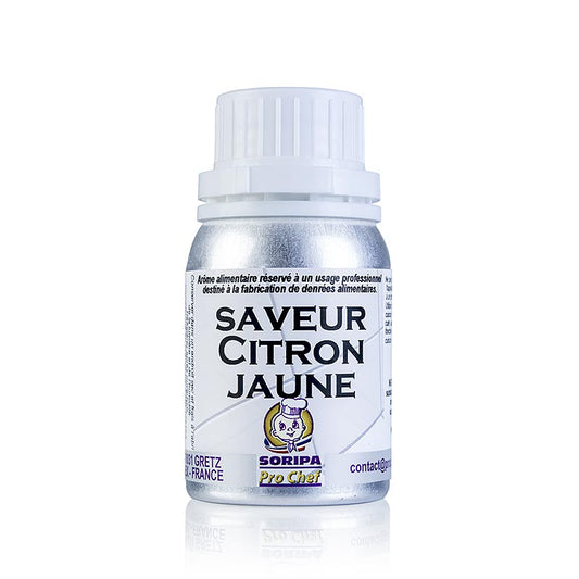 Arôme de citron SORIPA - Citron, 125 ml - concentré de citron de haute qualité pour les plats sucrés et salés, parfait pour les desserts, les gâteaux, les sauces, les vinaigrettes et les cocktails
