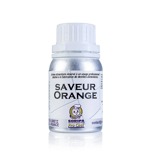 Aroma SORIPA Orangen-Aroma, süß - Orange douce, 125 ml, verfeinert Gerichte, Kuchen und Gebäcke mit angenehm fruchtigem, intensivem Orangengeruch und -geschmack