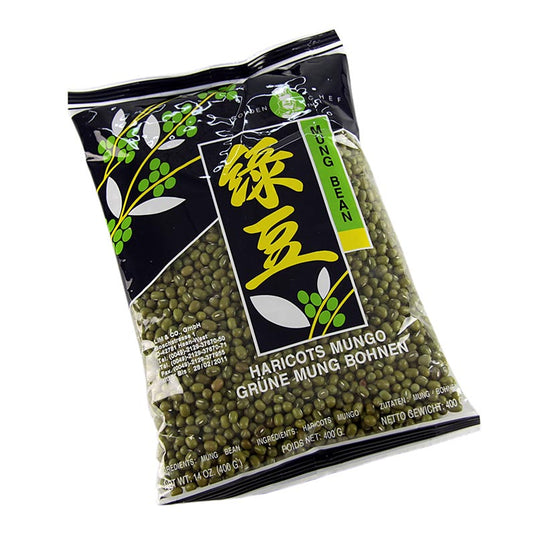 Haricots, haricots mungo, verts, séchés, 400 g