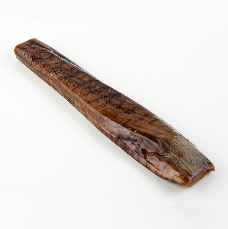 Bottarga di Tonno - Œufs de thon, en un seul morceau, Italie, env100 g, véritable spécialité du sud de l'Italie, salée et séchée, idéale sur des pâtes ou en carpaccio très fin