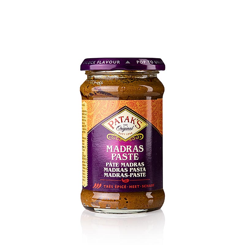 Pâte de curry "Madras", épicée, Patak's, 283 g