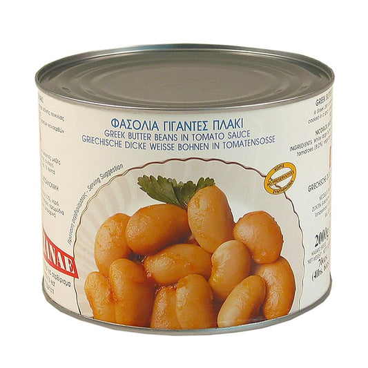 Haricots géants grecs à la sauce tomate de Palirria, 2 kg, à utiliser comme garniture pour les plats de porc