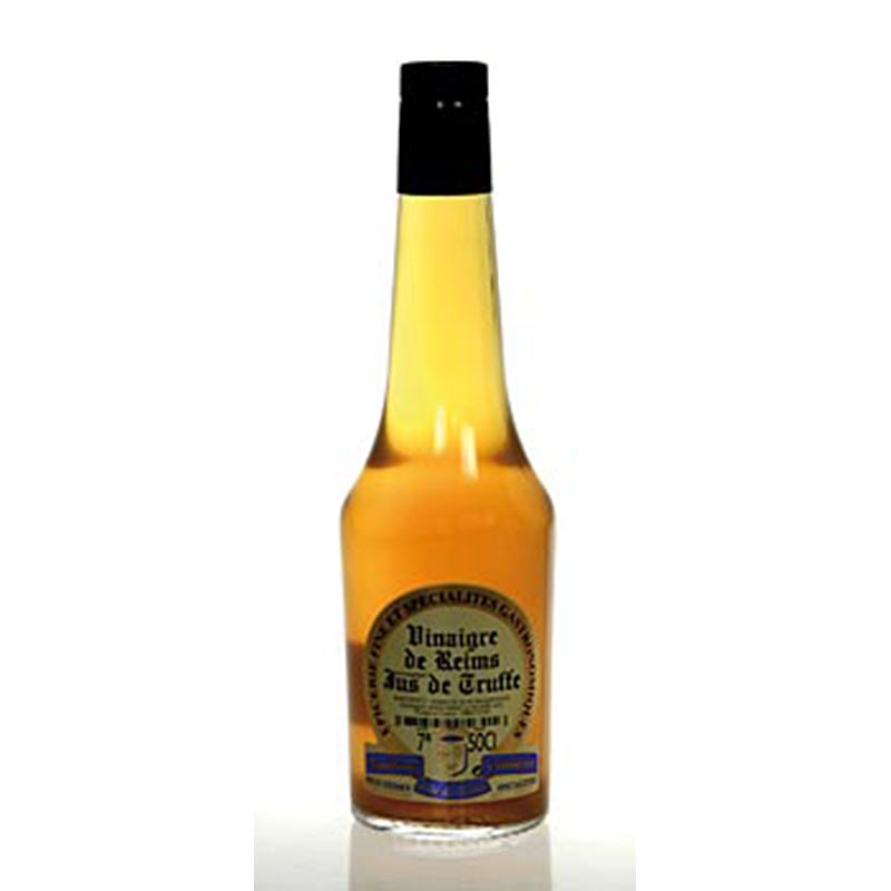 Vinaigre de Reims - Vinaigre au jus de truffes noires, Soripa, 500 ml - Pour le foie gras, les salades d'hiver, les champignons, les pâtés et le veau