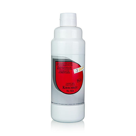 Colorant alimentaire liquide rouge cerise de Dreidoppel, idéal pour colorer les confiseries, les décorations, les enrobages, les pâtisseries, les glaces et les desserts Très concentré, dosage : env. 3g : 1000g