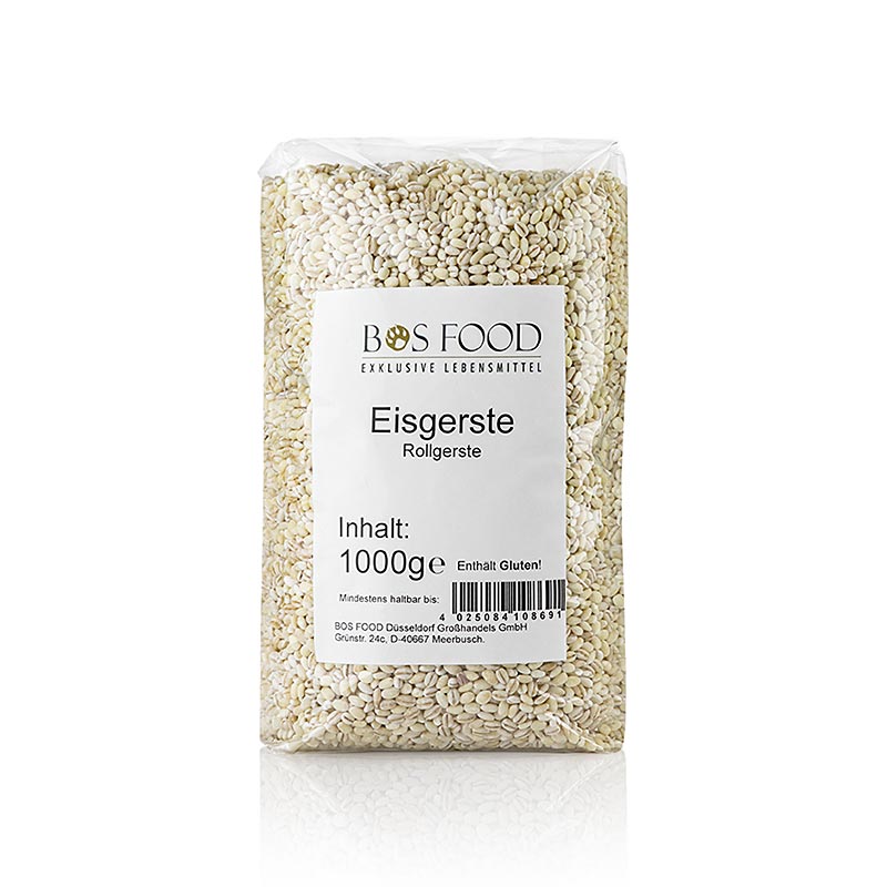 Orge perlé (orge glacé), gros, 1 kg - grains d'orge décortiqués et polis pour épaissir les soupes et les ragoûts