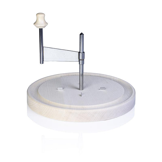 Girolle en bois pour les rosettes de fromage Tête de Moine et les fleurs en chocolat, facile à monter et à utiliser
