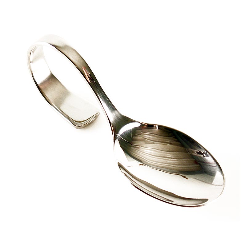 Happy Spoon - idée de service idéale pour les amuse-bouches, avec manche courbé décoratif, une manière noble de présenter les petits fours et les fingerfoods.