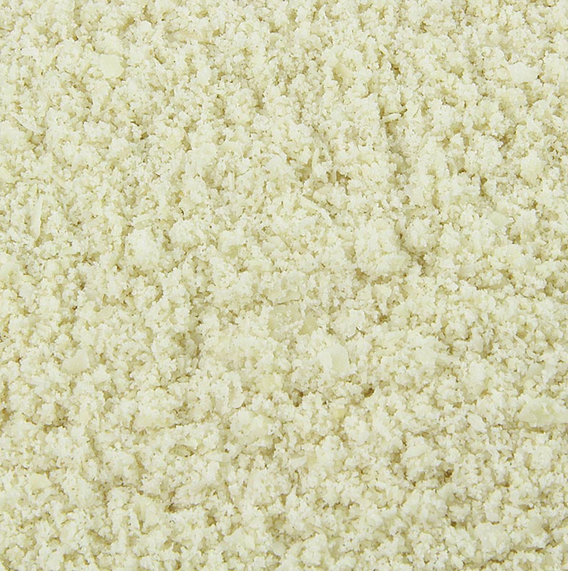 Semoule d'amandes douces finement râpée, idéale pour les pâtisseries telles que les gâteaux et les biscuits.