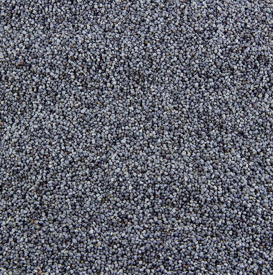 Graines de pavot bleu, entières, 1 kg - la variété de pavot la plus connue, à l'arôme plus âpre et plus intense, idéale pour les plats épicés à base de pavot et comme accompagnement