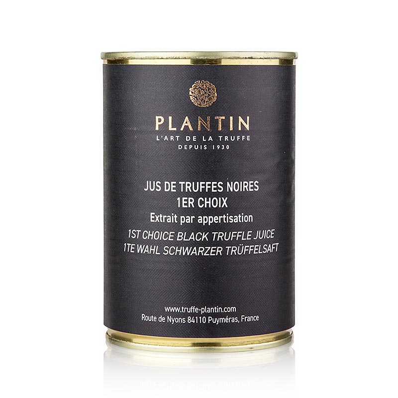 Jus de Truffes d'Hiver 1er Choix, France, 400 ml - Jus fortement réduit d'eau, d'extraits de truffes et de sel pour sauces et fonds gourmands