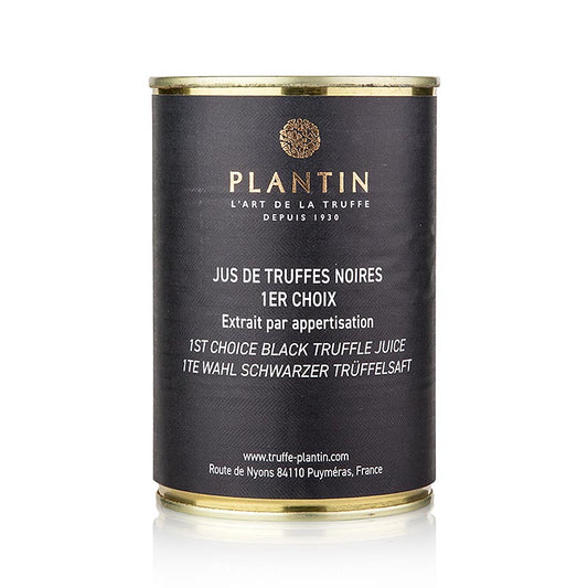 Jus de Truffes d'Hiver 1er Choix, France, 400 ml - Jus fortement réduit d'eau, d'extraits de truffes et de sel pour sauces et fonds gourmands