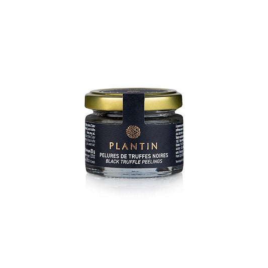 Truffes d'hiver (Tuber Melanosporum) Pélures et tranches de truffes conservées dans du sel et du jus de truffe, idéal pour aromatiser les sauces