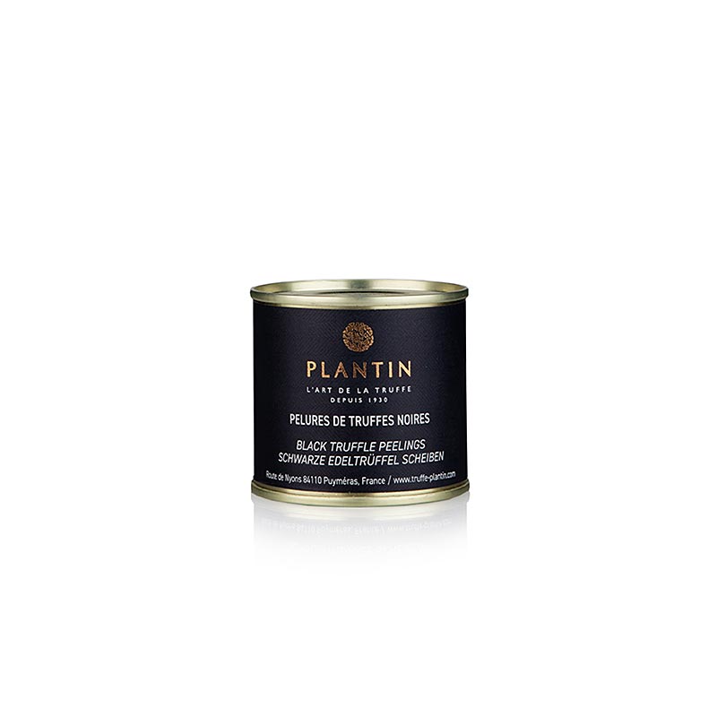Truffes d'hiver Pelures et tranches cuites dans du sel et du jus de truffes, idéales pour aromatiser les sauces