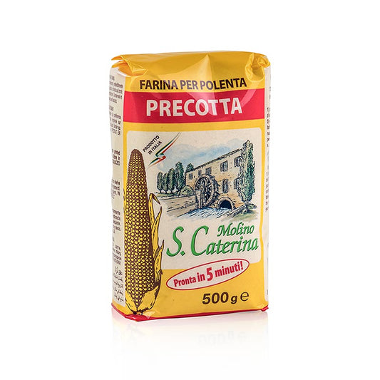 Polenta précuite à base de semoule de maïs, sans gluten et facile à digérer, idéale pour les soufflés et les boulettes, temps de préparation 2-5 minutes
