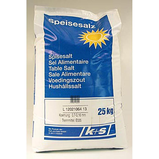 German : 25 kg de sel gemme fin, produit salin de haute qualité pour une utilisation polyvalente