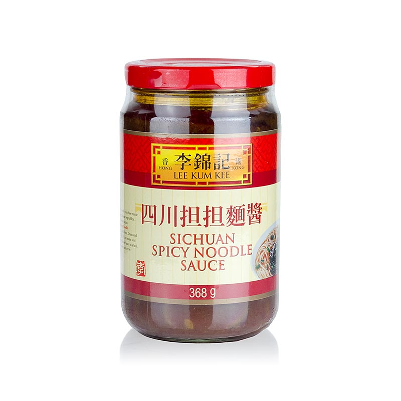 Lee Kum Kee Sichuan Sauce pour nouilles, épicée, fabriquée à partir de légumes chinois, de piments rouges, de crevettes et de fèves de soja, idéale pour cuisiner des nouilles épicées