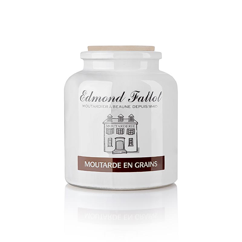 Fallot - Moutarde à gros grains, 470 ml - Moutarde à gros grains pour frotter les rôtis et mariner les poissons et les viandes
