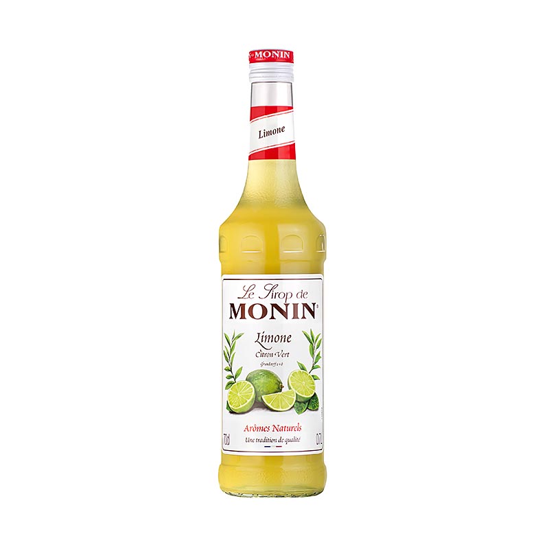 Sirop de citron vert Monin, 700 ml - Sirop de haute qualité pour les cocktails, les desserts, les gâteaux et le café aromatisé, avec une concentration élevée et un bon rendement, au goût frais de citron vert.